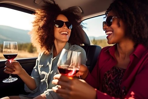 two-girls-going-trip-car-drinking-wine_878453-2783